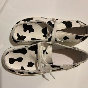 Cow print shoes